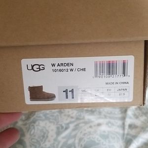 UGG CHESTNUT ARDEN BOOTS SZ 11 NIB ARDEN
